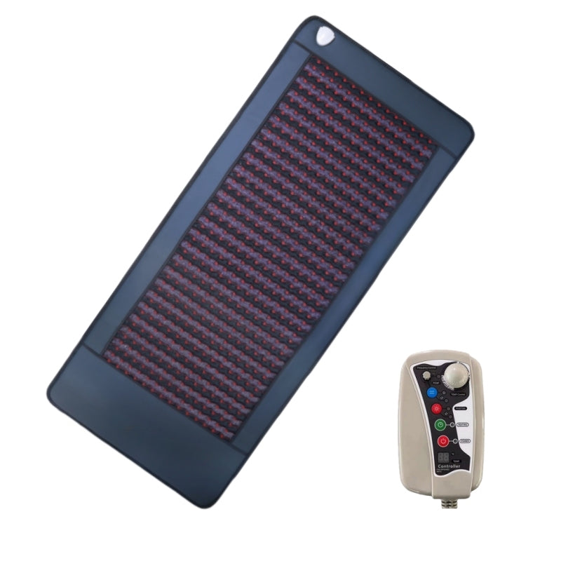 100x50cm / 190x80cm Negative Ion Therapy Heating Mat with Amethyst & Tourmaline Crystal Wellness Yoga Pad for Relieve Fa