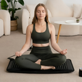 100x50cm Natural Jade Amethyst Therapy Heating Pad Crysta Stone Massage Mat with Multi-therapy for Reduce Stress & Impro