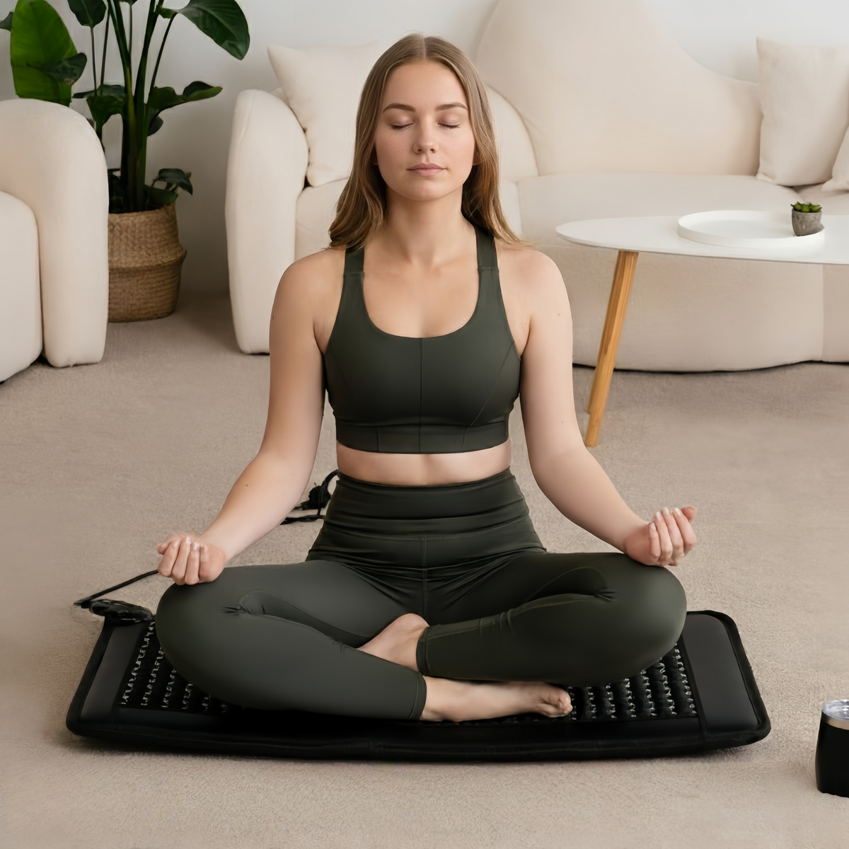 100x50cm Natural Jade Amethyst Therapy Heating Pad Crysta Stone Massage Mat with Multi-therapy for Reduce Stress & Impro