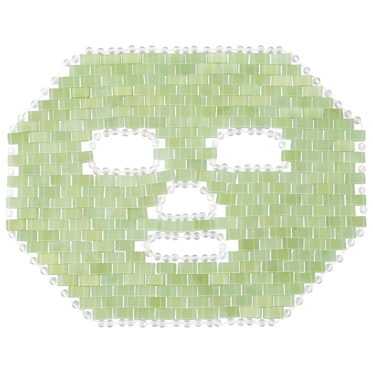 100% Natural Jade Facial Cooling Mask 289 Pieces 4.2mm Thick Beauty Skincare Alleviate Puffiness Face Massage Puffy Eyes