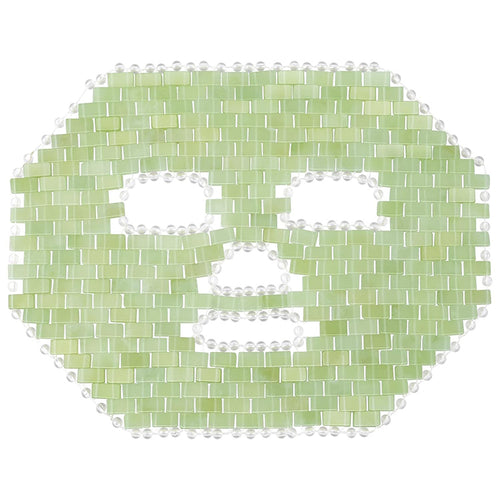 100% Natural Jade Facial Cooling Mask 289 Pieces 4.2mm Thick Beauty Skincare Alleviate Puffiness Face Massage Puffy Eyes