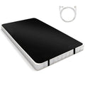 137x198cm Conductive Earthing Sheet with 15 Ft Grounding Cord Breathable Grounded Mattress Cover for Improve Sleep Relie