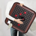 17.7x17.7in Natural Gemstone Thermal Massage Pad with Deeper Photon Heating Home Jade Heated Cushion for Rejuvenating Vi