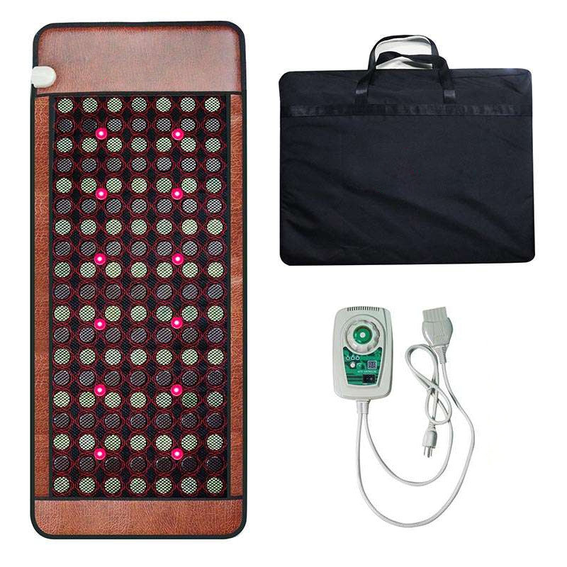 170x70 cm Red Light Therapy Tourmaline Natural Jade Heating Mat PEMF Photon Massage Heating Pad Therapy Mattress
