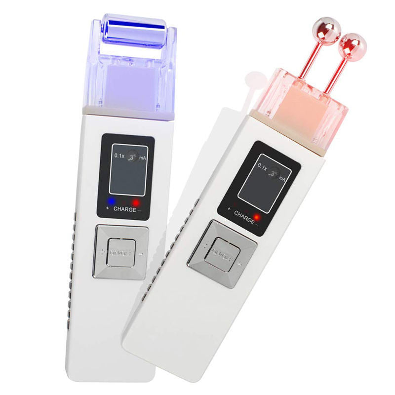 2-in-1 Portable Micro-current Skin Firming Massager Skin Anti-Aging Massage Cleaning Tool for Facial Skin Clean & Beauty