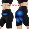2026 EM S Fitness Abs Pelvic Massager High Waist Yoga Shorts Breathable Body Shaping Pants for Muscle Massage