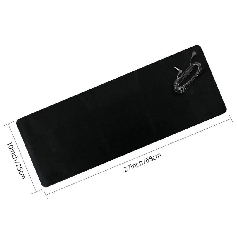 25x68CM Grounding Mat for Feet Universal Earthing Pad for Sleep with 15ft Cord and Safety Adapter Indoor Earth for Desk