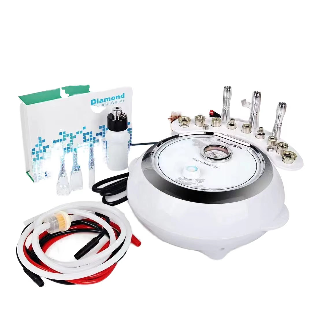 3 in 1 Diamond Microdermabrasion Machine with Vacuum Spray Therapy Face Blackhead Removal & Skin Care-US Plug Compatible