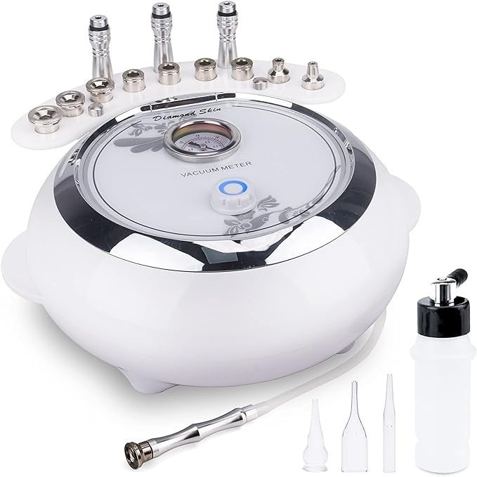 3 in 1 Professional Dermabrasion Equipment 65-68cmHg Suction Power Diamond Microdermabrasion Machine for Facial Skin Car