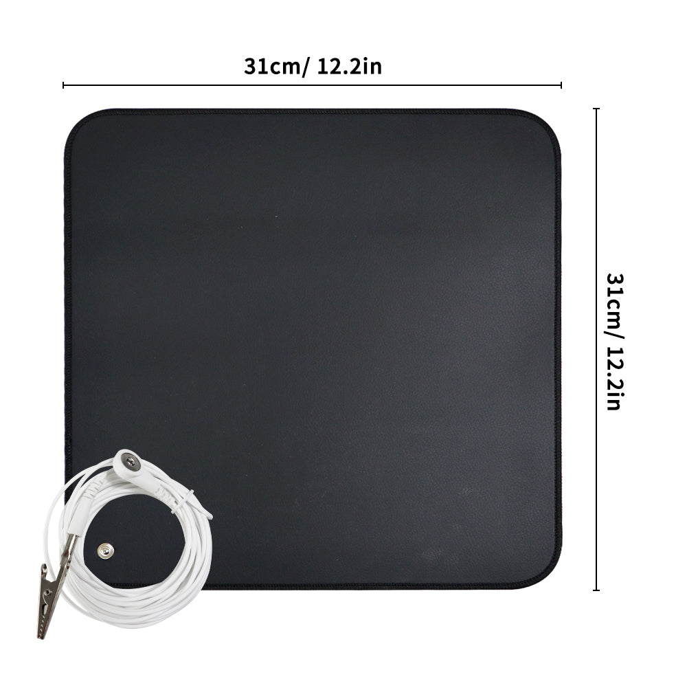 31x31 cm Sleep Grounding Mat With Cord and Clip for Connection Household Foldable Anti-Static Earthing Pad Car Seat Cush
