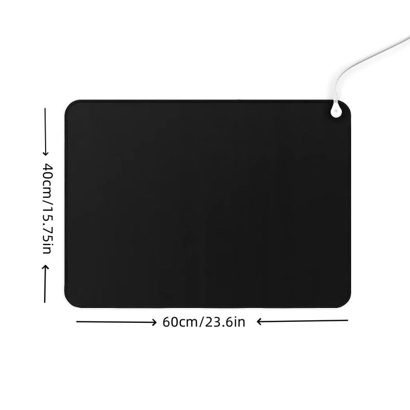 40x60 cm Grounding Foot Mat with Ground Connection Cord Portable Earthing Pad Relax Body Mouse Pad for Home