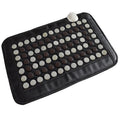40x60cm Tourmaline Heating Pad Natural Jade Stones Foot Care Massage Mats Use Black Timing Control 110V/220V