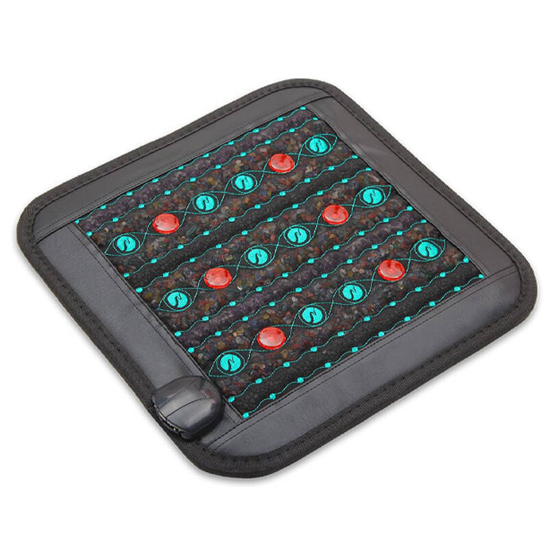 45x45cm Infrared Heating Cushion Photon Light Therapy Mat Negative Ion Massage Pad for Body Pain Relief & Speed Recovery