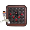 45x45cm Infrared Heating Massage Cushion with Tourmaline Body Pain Relief & Manual-Wired Control for Home Office