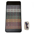 48PCS Photon Light Therapy Jade Heating Massage Mattress 80x190cm PEMF Amethyst Far Infrared Negative Ions Body Use 240V