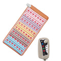 50x100cm Infrared Crystal Stones Heating Mattress Amethyst Pad Negative Ion Massage Mat Cushion Adjustable Timer Body Un