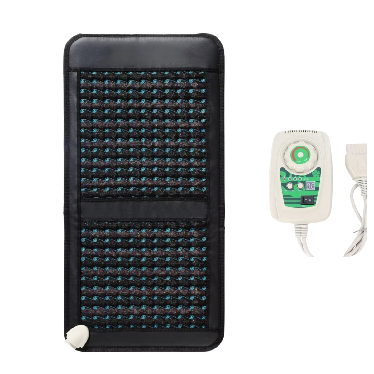 50x100cm Portable Heating Thermal Therapy Massage Mattress Amethyst Therapy Massage Cushion for Relief Stress & Relax Ba