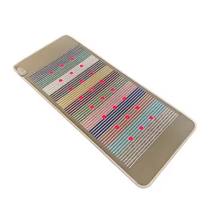 50x150cm/190x80cm Far Infrared Therapy Heating Mattress Negative Ion Massage Gem Mat PEMF Photon Rainbow Amethyst Pad