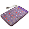 51x80CM Amethyst Massage Cushion Heating Pad with Infrared & Negative Ion Tourmaline Hot Stone Body Use Portable & Comfo