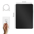54x78in/138x198cm Carbon Fiber Grounding Mat with 15 Foot Cord Breathable PU Leather Earthing Bed Mat Cover for Better S