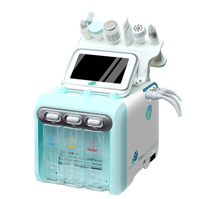 6-in-1 Spa Facial Cleaning Oxygen Peeling Water Facial Microdermabrasion Hydrogen Facial Machine Skin Tightening US Comp