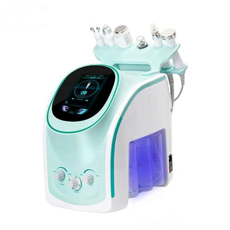 6 in 1 Hydrogen Microdermabrasion Facial Machine Oxygen Water Peeling Blackhead Removal Skin Rejuvenation Machine