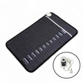 80x50cm Mini Size Thermal Massage Mat with Amethyst & Black Tourmaline Crystal for Back Pain Relieve & Reduce Stress Fat