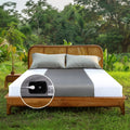 89x264CM/35x104IN Soft Grounding Fitted Sheet Conductive Earthing Mattress Cover with 15 Foot Grounding Cord for Health 