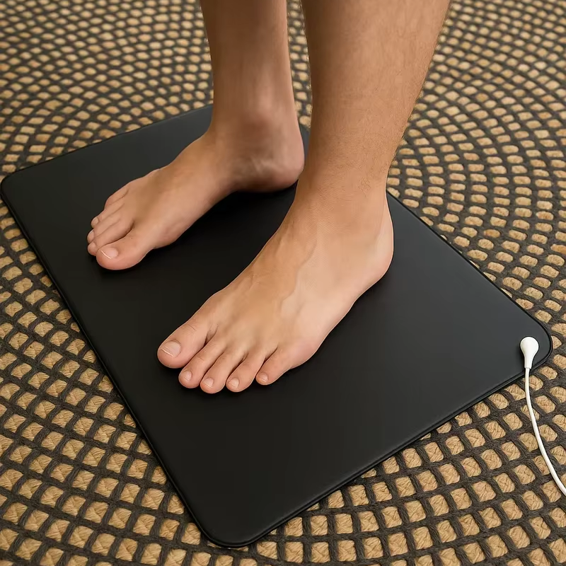 Anti-Static Grounding Mat 30x60cm with Cord & Tester Indoor Earthing Pad for Home Office Desk Relaxation