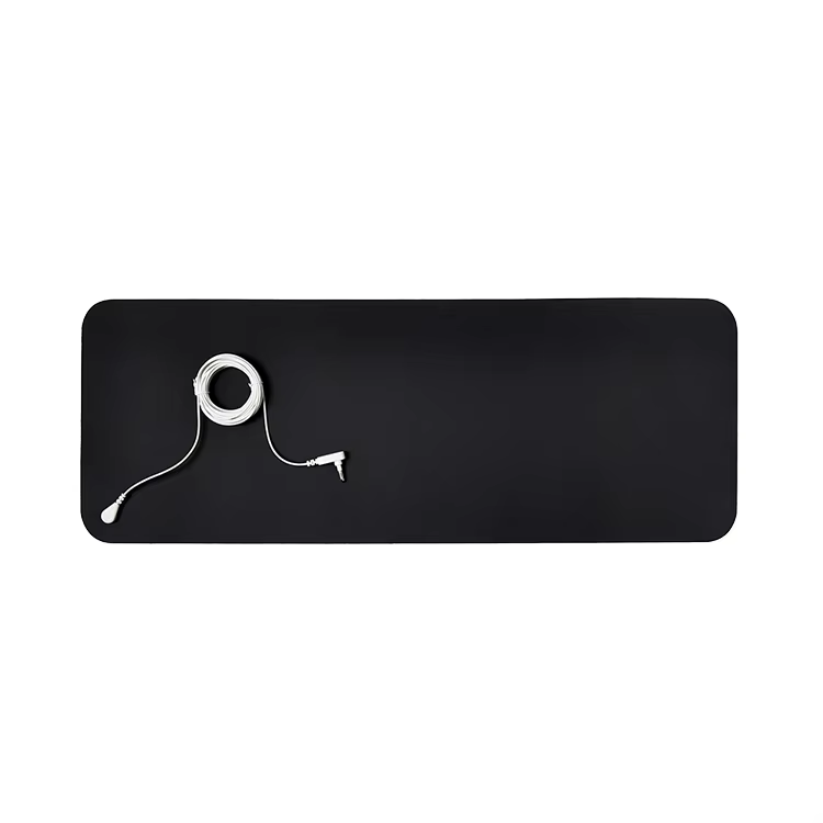 Anti-static Plug-In Grounding Mat Anti-slip Yoga Earthing Mattress 60x90cm Massage Pad Conductive Carbon Fibre Body Pain