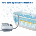 Bathtub Bubble Machine with Adjustable Bubble Settings, Air Jet Massage Mat & Remote Control for Home & SPA Bath