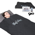 Black Fat Burning Sauna Blanket with Remote Control Spa Detox Therapy Heating Blanket Full Body Sauna Bag
