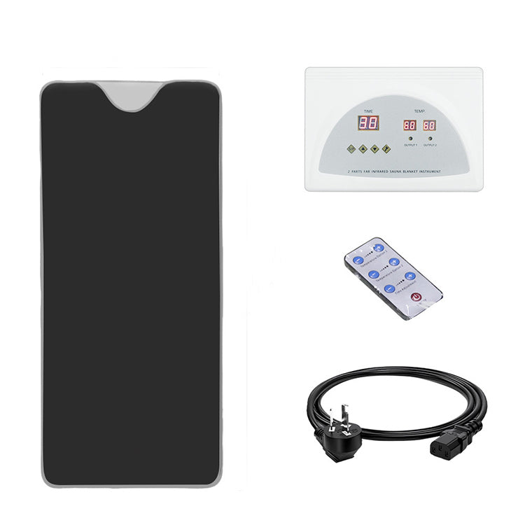 Black Sauna Blanket Portable Full Body Sauna Bag Durable PU Leather Cover Detox With Timer for Relaxation, Detox & Stres
