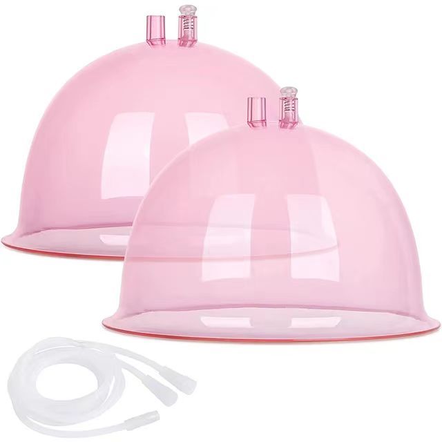 Buttocks Vacuum Cups 210 mm 256mm Breast Enlargement Vacuum Therapy Cupping One Pair Butt Suction Lifting Cups With Y-Ho