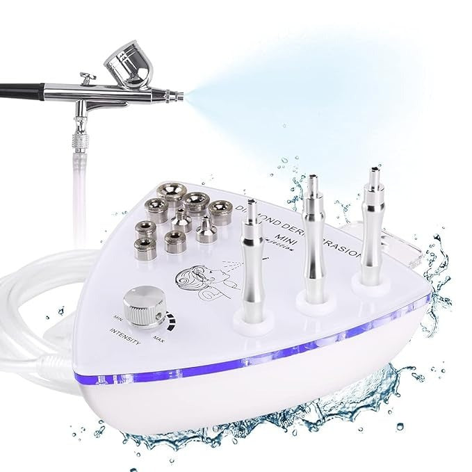 Diamond Hand Held Microdermabrasion Machine Spray Gun Wrinkle Removal Face Lifting Firming Facial Skin Care Device Home