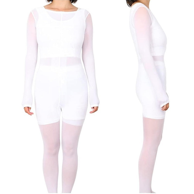 Disposable Costume Bodysuit for Vacuum Roller Body Massage Machine Accessories Suit White M L XL XXL