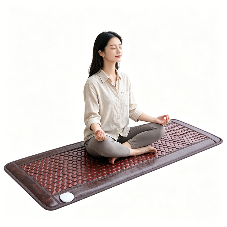 Electric Heated Full-body Massage Cushion Natural Tourmaline Infrared Physiotherapy 200W Heating Neck/Waist/Back Univers
