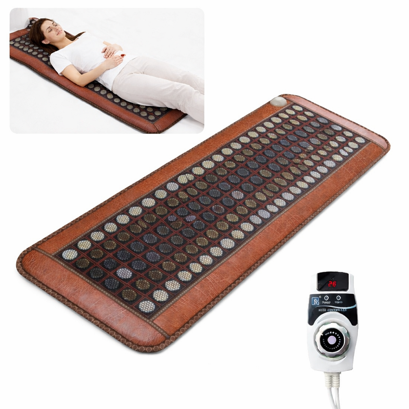 Electric Jade Heated Mattress 150x50CM Germanium Stone Multifunctional Natural Jade Bed Tourmaline Stones Sofa Yoga Pad