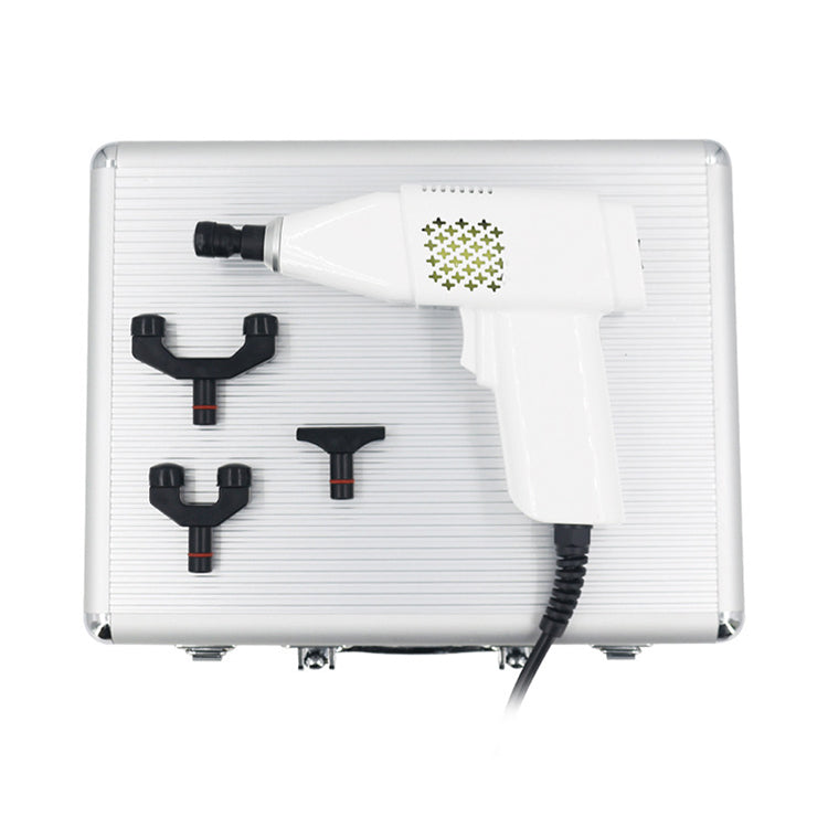 Electric Spinal Chiropractor Massager 4 Heads Chiropractic Adjusting Instrument Tool Massage Gun Muscle Relaxation 110/2