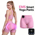 Fitness Massager Smart Yoga Shorts with Remote Control Women Pink High Waist Hip Lifting Pants Daily Wear Buttock Traine