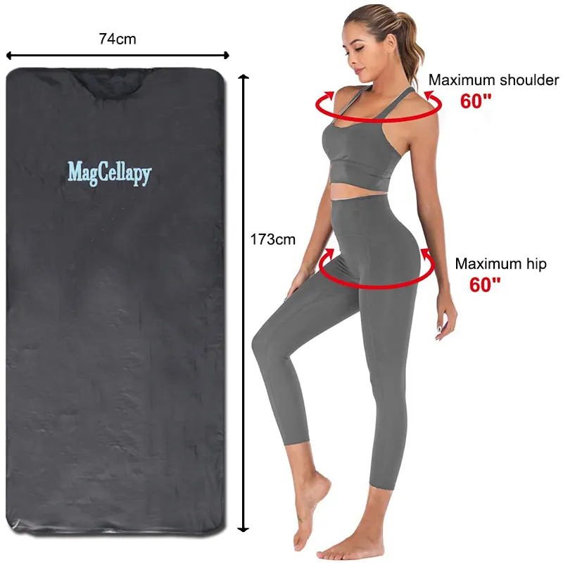 Hand Held Home Use Weight Loss Sauna Blanket Body Shaper US Plug 15-60 Min Timer Relaxation Detoxification Muscle Tensio