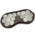 Heated Eye Mask Tourmaline Massager Electric Jade Stone Massage Heat Therapy Germanium Infrared Anti-Wrinkle Health