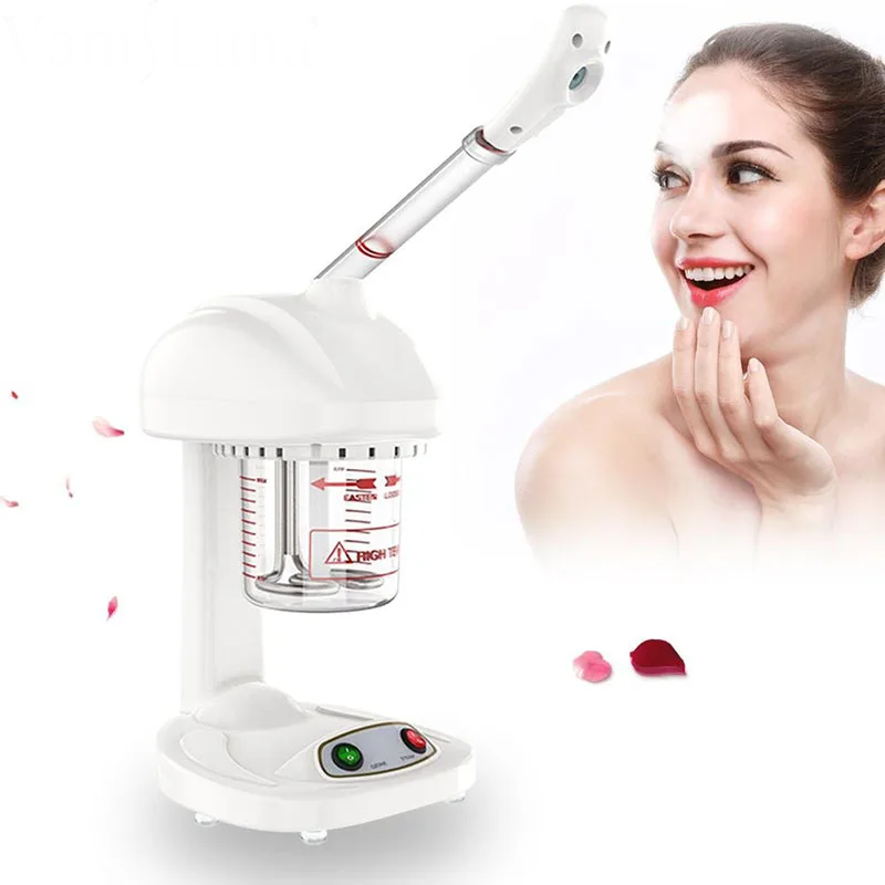 Ionic Ozone Facial Steamer for Deep Skin Care, Rotatable Steam Spray Machine with Boil-Dry Protection for Home Spa Beaut