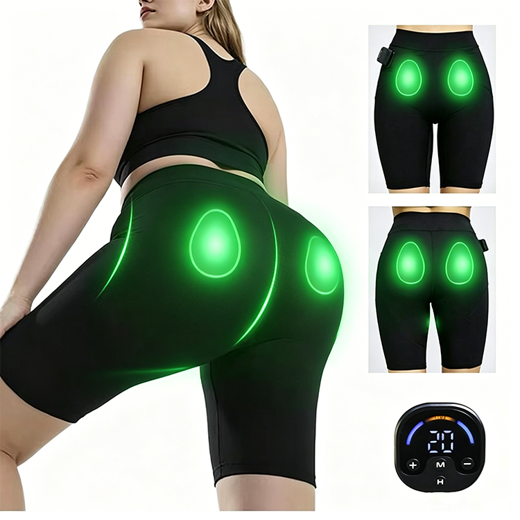 Latest Smart Booty Shaping Shorts 10 Modes 25 Levels Adjustable Intensity Built-In Battery for Hips Glute Lift Body Scul