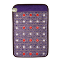Portable 51x80CM PEMF Far Infrared Heating Massage Cushion Amethyst 30-70C Internal Temp for Body Pain Relief Stress Red