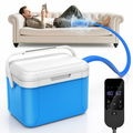Portable Ice Therapy Machine Cold Compression Recovery System with Quiet Pump and Timer for Knee Shoulder Ankle Care