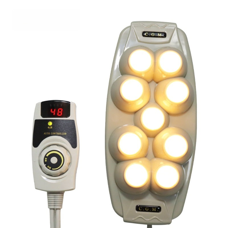Portable Jade Heat Massage Lamp with 9 Jade Bulbs for Relieve Muscle Fatigue & Promote Blood Circulation Multi-scene
