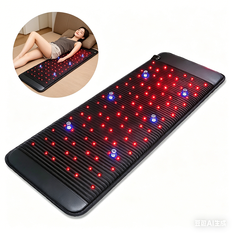 Premium Full Body Wellness Amethyst Mat with PEMF, Red Light & Far Infrared Heating for Daily Body Care