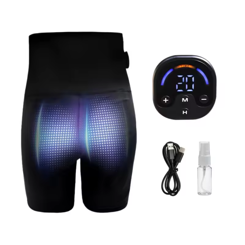 Rechargeable Hip Training Yoga Shorts Smart High-waisted Butt Muscle Shaping Tight Pants for Hip Lift