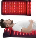 Red Light Therapy Mat 660nm & 850nm Infrared Full Body Pain Relief Pad with Adjustable Timer for Muscle Recovery, Circul
